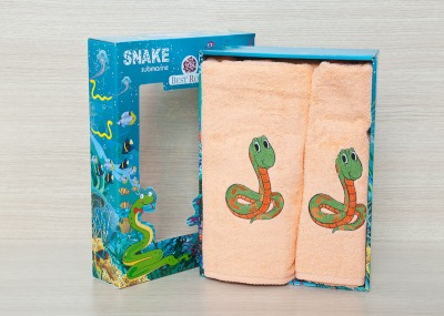 Подарочный набор полотенец 70x140 и 50x90 Best Rose Змея RS8255-03 купить по привлекательной цене 1 676 ₽ - вид 1 миниатюра