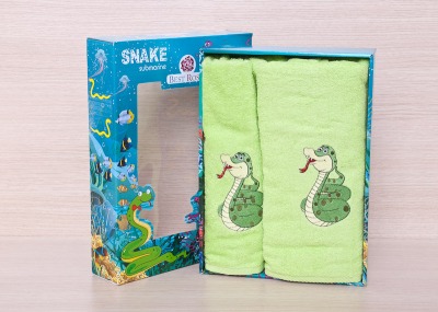 Подарочный набор полотенец 70x140 и 50x90 Best Rose Змея RS8255-04